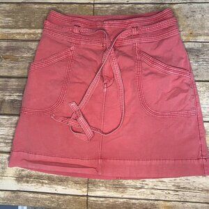 Anthropologie Pilcro and Letterpress Pink Chino Sash Belted Skirt Size 4